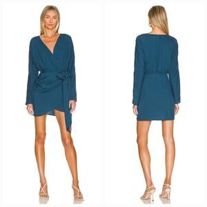 L'Academie The Lorriana Mini Dress in Navy Blue XS